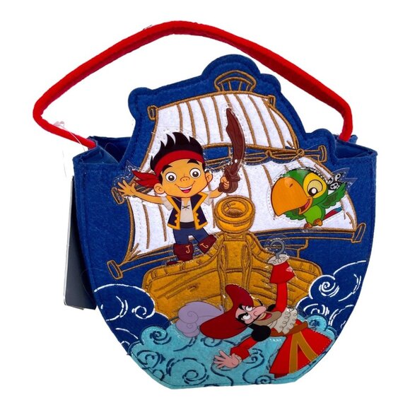 Disney Jake and the Neverland Pirates Captain Hook Halloween Trick or Treat Bag - Picture 1 of 3